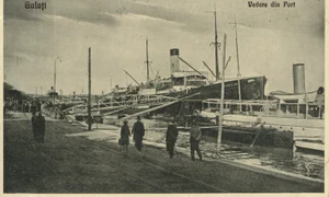 Portul din Galaţi, în perioada interbelică (© iMAGO Romaniae)