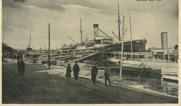 Portul din Galaţi, în perioada interbelică (© iMAGO Romaniae)