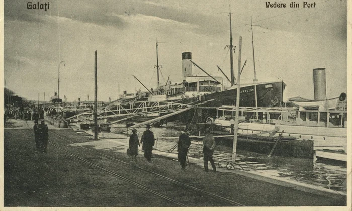 Portul din Galaţi, în perioada interbelică (© iMAGO Romaniae)