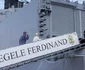 Vizita preşedintei Comisiei Europene Ursula Von Der Leyen pe fregata Regele Ferdinand, în portul Constanța. FOTO Inquam Photos / George Calin