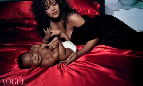 Rihanna cu copilul si ASAP Rocky in Vogue (6) jpg