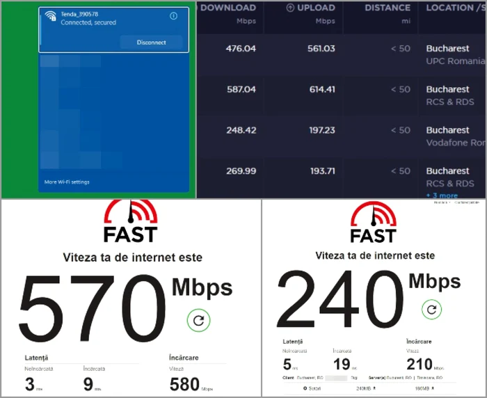 Router Tenda TX 9Pro AX300 teste laptop Windows 11