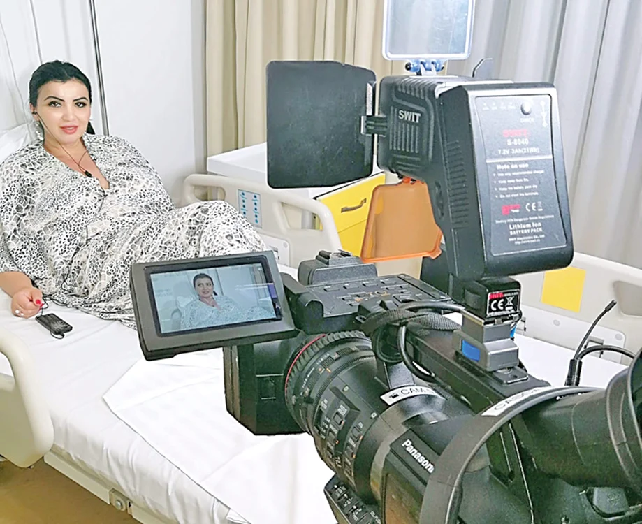De pe patul de spital, Bahmu a dat interviuri la tv
