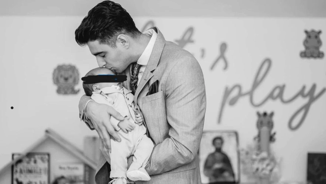 Tânărul devenise tătic de curând FOTO arhivă personală