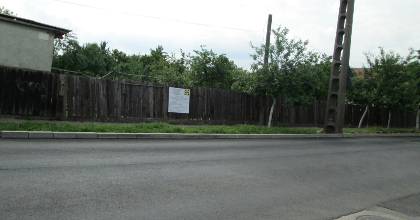 Zona în care se va construi noul magazin