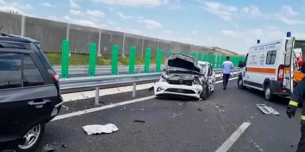 Accident pe Drumul Expres Craiova-Piteşti