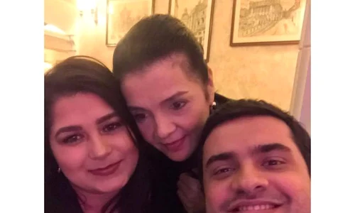 Cornelia Catanga alături de fiul unic Alexandru Pădureanu și de iubita lui, Alina jpeg