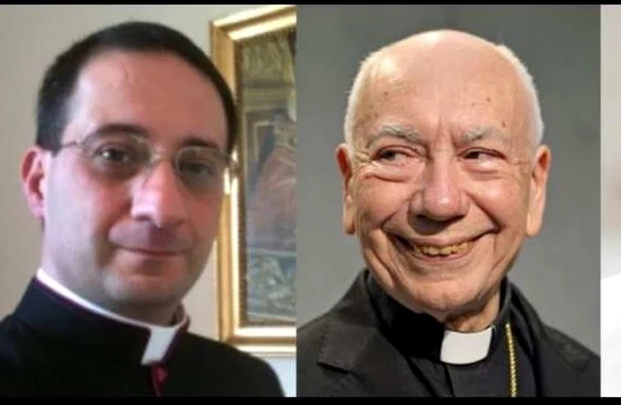 Monseniorul Luigi Capozzi (stânga), responsabil de orgie, este protejatul cardinalului Francesco Coccopalmerio (dreapta) FOTO lifesitenews.com