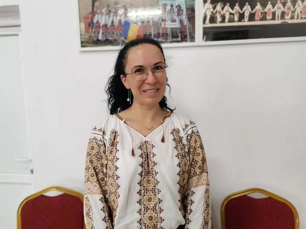 Tânăra profesoară care a făcut parte din ansamblul „Ghicelul” FOTO: A.M.