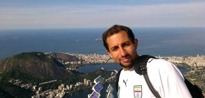 Corespondentul „Adevărul” la Cupa Mondială din Brazilia 2014, Amir Kiarash FOTO Arhivă personală