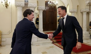 Nicușor Dan, președintele României, îl primește pe Mark Rutte la Palatul Cotroceni  Inquam Photos / George Călin 