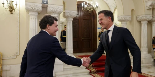 Nicușor Dan, președintele României, îl primește pe Mark Rutte la Palatul Cotroceni  Inquam Photos / George Călin 