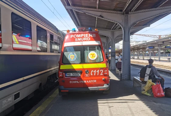 Tânăra a fost evaluată de un echipaj SMURD FOTO Alex Costescu