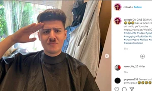 Vloggerul Alexandru „Colo” Bălan îl imită pe Hitler și se amuză  jpeg