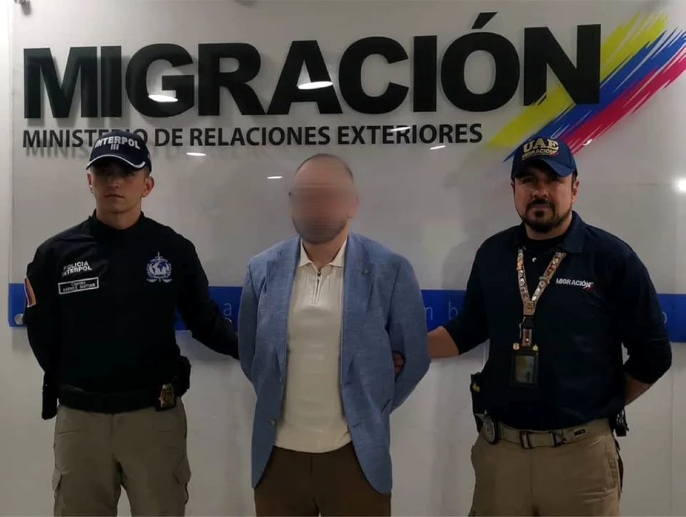 Denis Alimov  a fost arestat la Bogota. FOTO: Colombian Migration Service