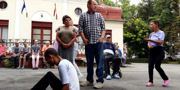 Protest  in Parcul Traian