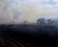 Incendiu la ferma de pui Gătejeşti - Vâlcea Foto ISU Vâlcea