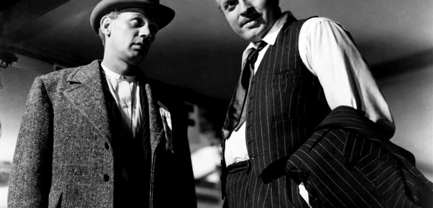 Orson Welles şi Joseph Cotten, în pelicula „Citizen Kane“