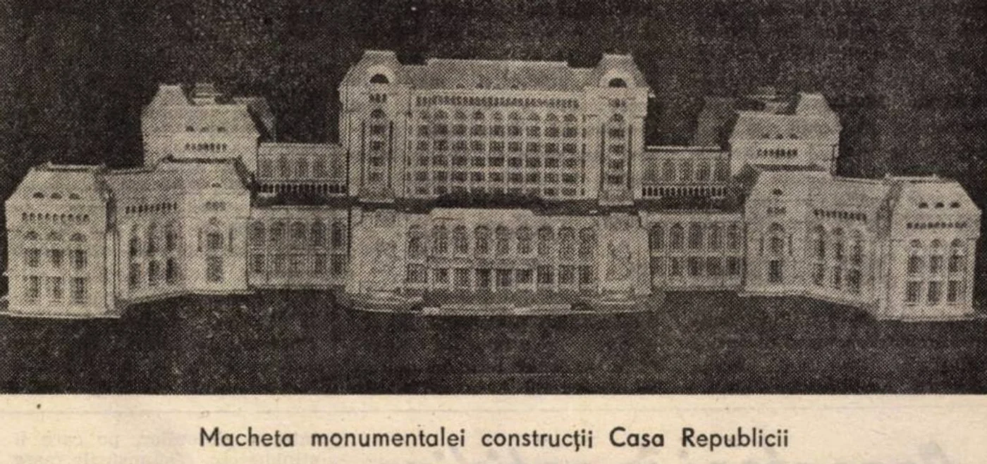Macheta Casei Poporului. Scânteia 1984