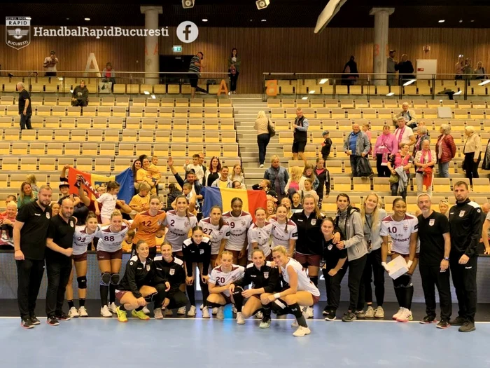 Un egal cât o victorie pentru Rapid Foto: Handbal rapid București/Facebook