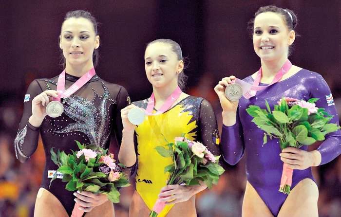 Cătălina a cucerit  argintul, iar Larisa  aurul la sol