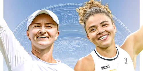 Barbora Krejcikova vs Jasmine Paolini în finala de la Wimbledon. FOTO Wimbledon Facebook