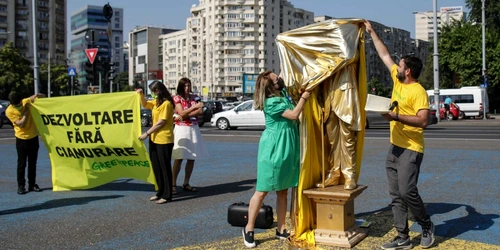 Protest Greenpeace - Unesco - Roşia Montană - 7 iul 2021 / FOTO Inquam Photos / Octav Ganea