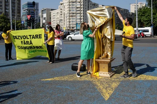 Protest Greenpeace - Unesco - Roşia Montană - 7 iul 2021 / FOTO Inquam Photos / Octav Ganea