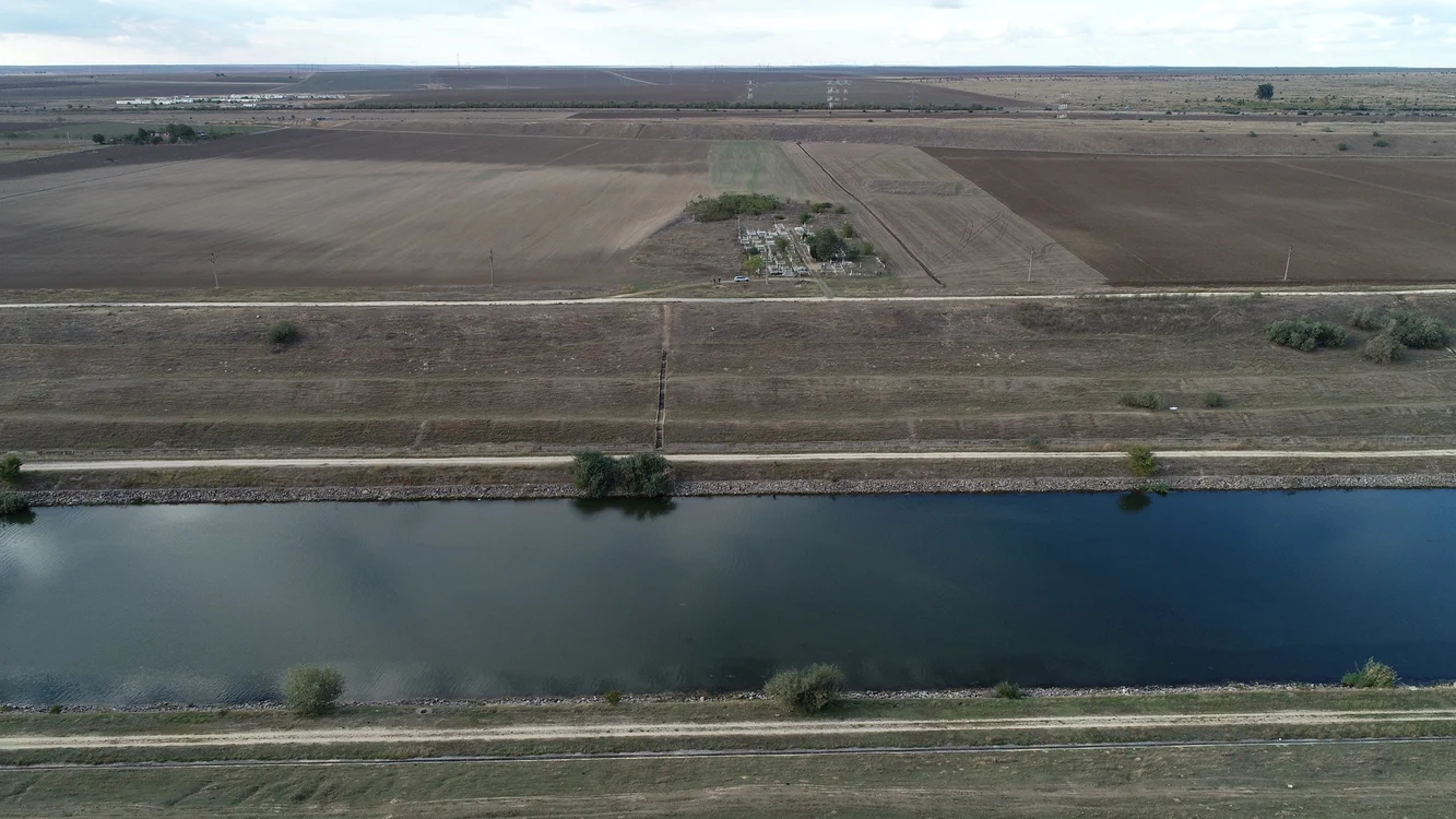 Imagine aeriană cu locul unde a exista o colonie de muncă FOTO IICCMER