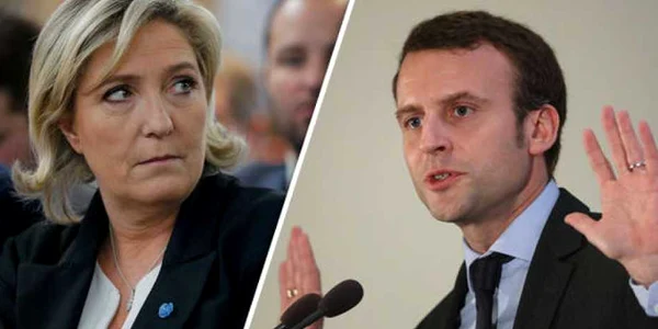 marine le pen macron