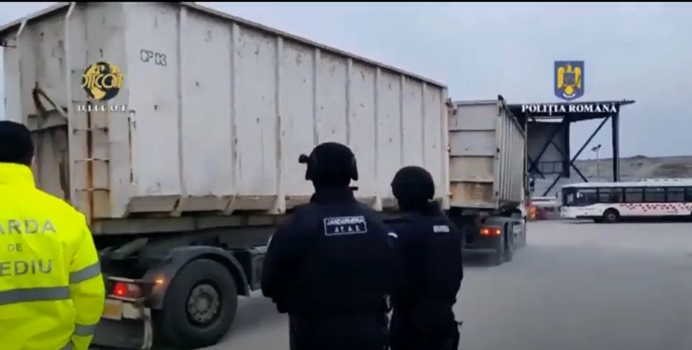 Perchezitii. FOTO Captură video Politia Română