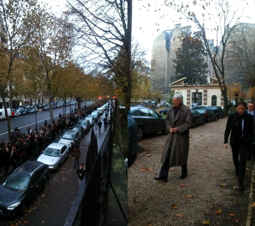 Coada la vot în Paris FOTO Iulia Badea-Guéritée