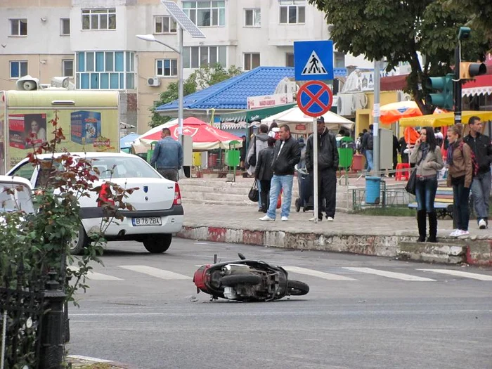 Accidentul s-a produs la piaţa Big