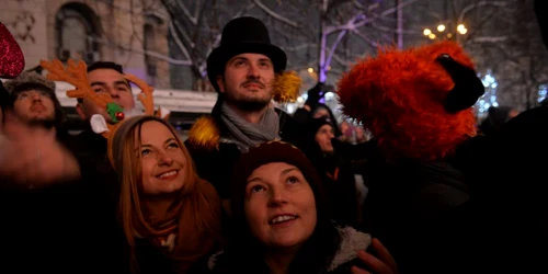 Revelion 2015 Piata Constitutiei Bucuresti FOTO Mediafax