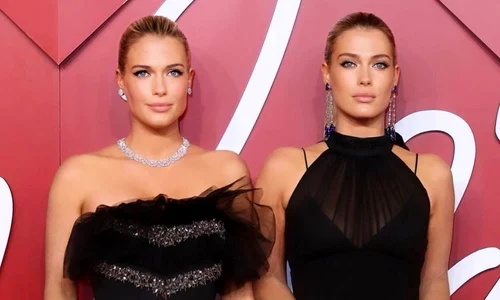 Amelia Spencer si Eliza Spencer, nepoatele gemene ale Printesei Diana, la British Fashion Awards 2002 02   Instagram jpg