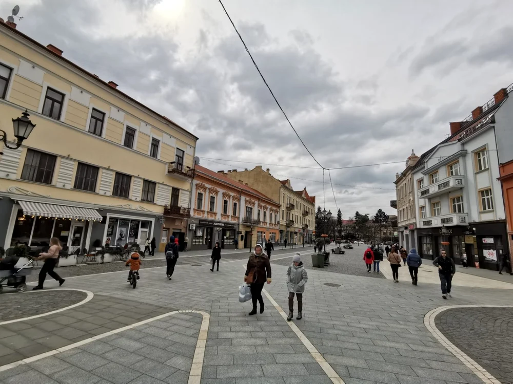 Centrul istoric din Ujgorod, capitala regiunii Transcarpatia FOTO Ş.Both