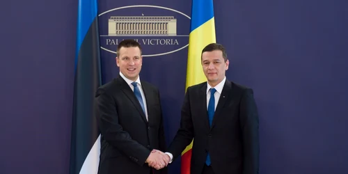 Sorin Grindeanu si premierul eston Juri Ratas FOTO gov.ro