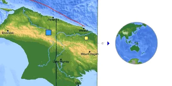 Mişcarea tectonică s-a produs la o adâncime de 66,9 kilometri FOTO: usgs.gov