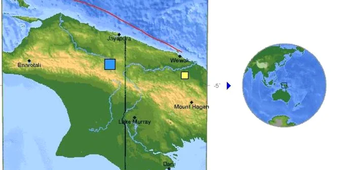 Mişcarea tectonică s-a produs la o adâncime de 66,9 kilometri FOTO: usgs.gov