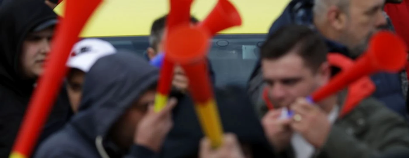 Mii de taximetrişti au protestat miercuri în Bucureşti. FOTO: Inquam Photos/Octav Ganea