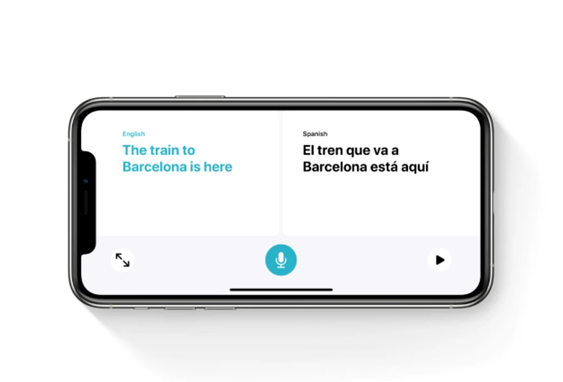 Apple Translate foto via Apple