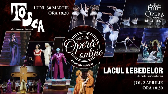 Seri de operă online: "Tosca" şi "Lacul lebedelor"