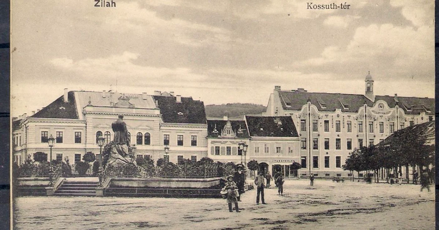 Centrul Zalăului, la începutul secolului trecut FOTO Arhivă