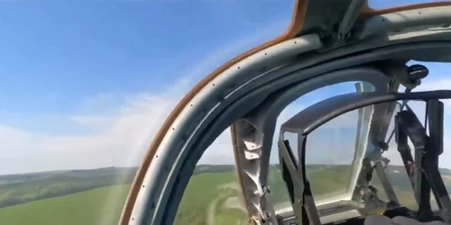 Un pilot rus s-a catapultat din avion / Foto: Captură Video