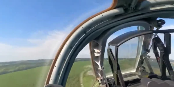 Un pilot rus s-a catapultat din avion / Foto: Captură Video