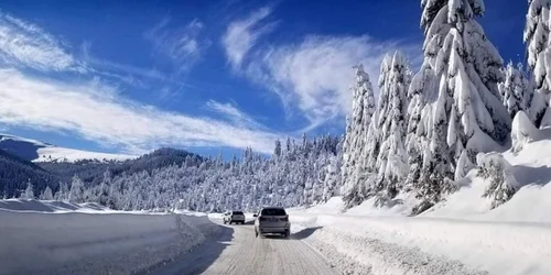 Paradisul alb de pe Valea Lotrului și drumul spre pârtiile de la Transalpina Ski Foto Stațiunea Voineasa jpg