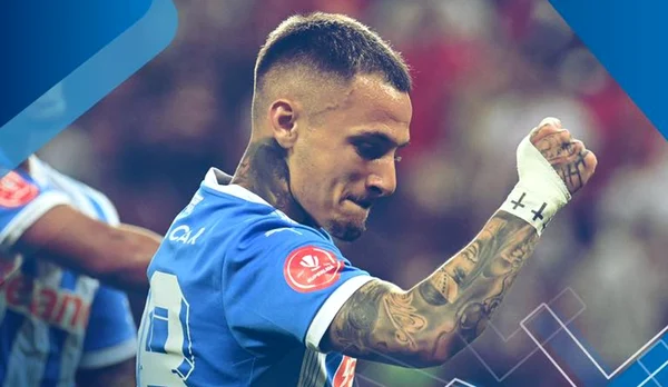 Alexandru Mitriță a marcat un gol spurb contra lui Dinamo. Foto Facebook Universitatea Craiova