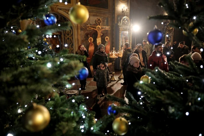 Cea mai mare parte a ucrainenilor ortodocși sărbătorește Crăciunul pe 25 decembrie FOTO EPA-EFE