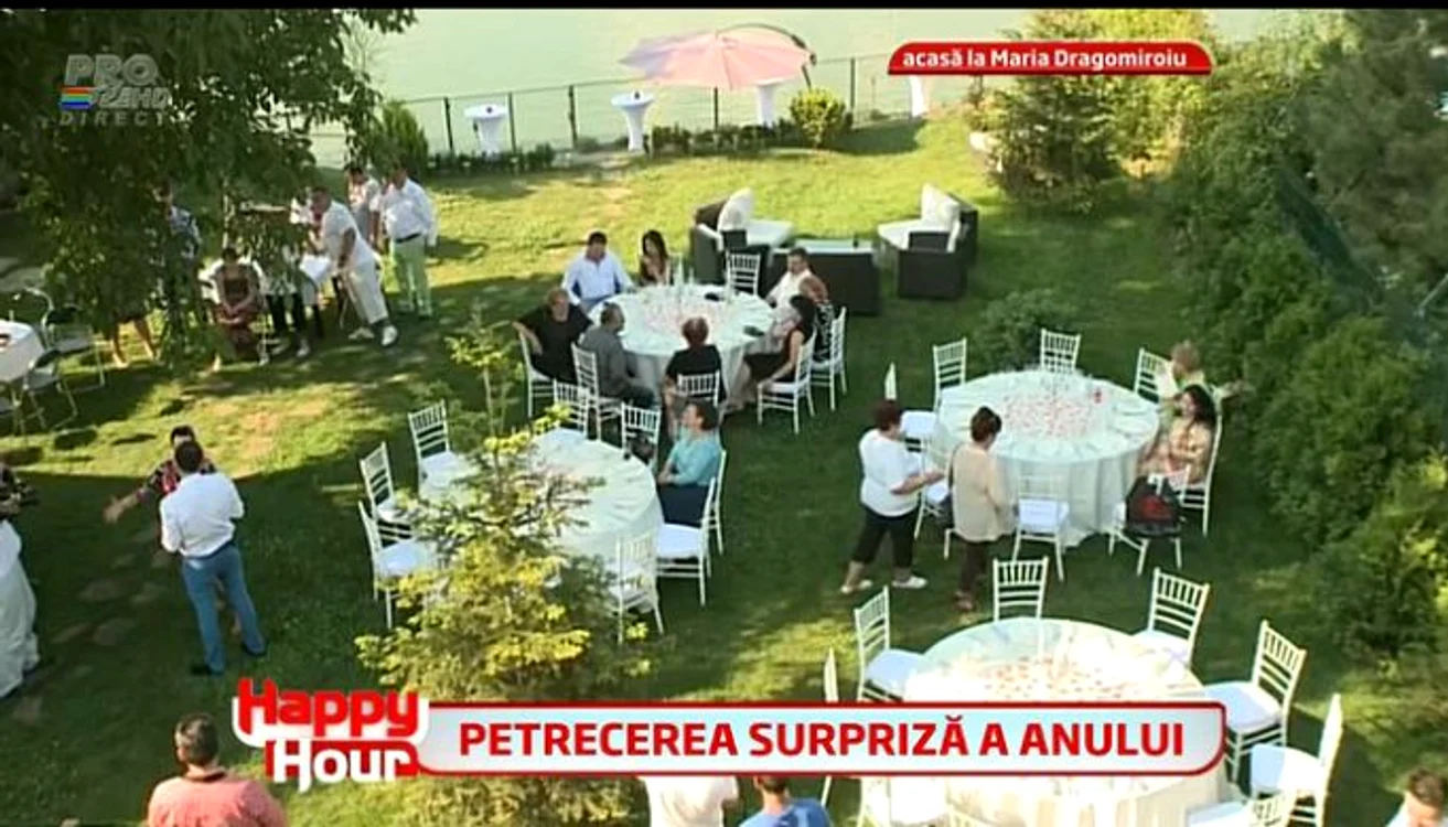 Maria Dragomiroiu a avut parte de o petrecere pe cinste (captură: PRO TV)