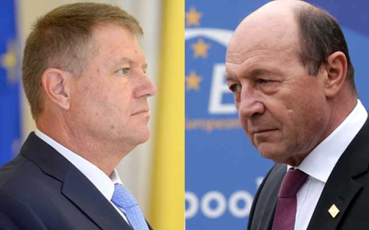 Klaus Iohannis/Traian Băsescu FOTO Arhiva „Adevărul”